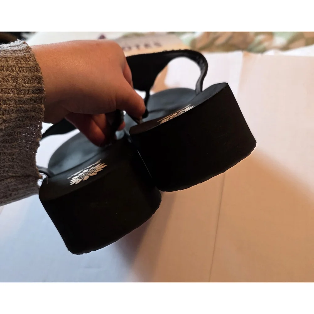 Yellow Box Turquoise Jovanna Flip Flops Rhinestone Sparkle Sandals Size 10 - Picture 8 of 13